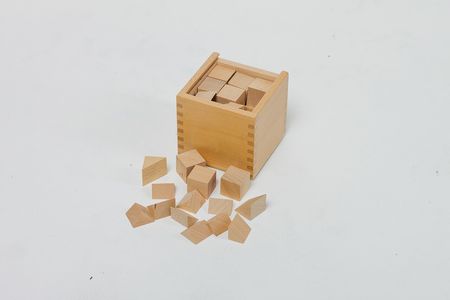 Пятый комплект Даров Фребеля — куб, состоящий из 27 кубиков